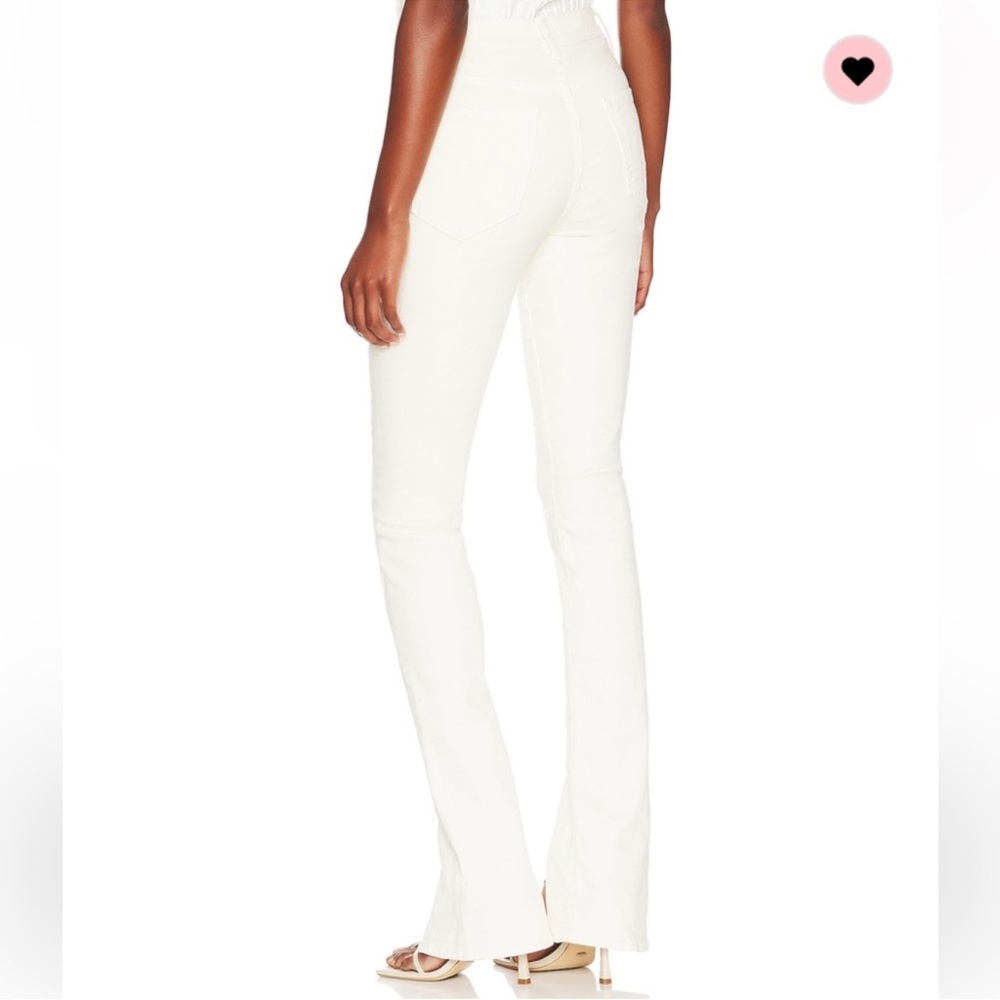 NWT MOTHER The Rascal Sliced Up Heel Play Date Aqwantique White 25 Jeans - Picture 4 of 16